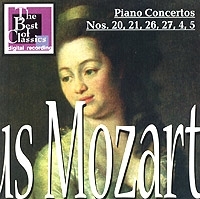 Wolfgang Amadeus Mozart Piano Concertos Nos 20, 21, 26, 27, 4, 5 артикул 842b.